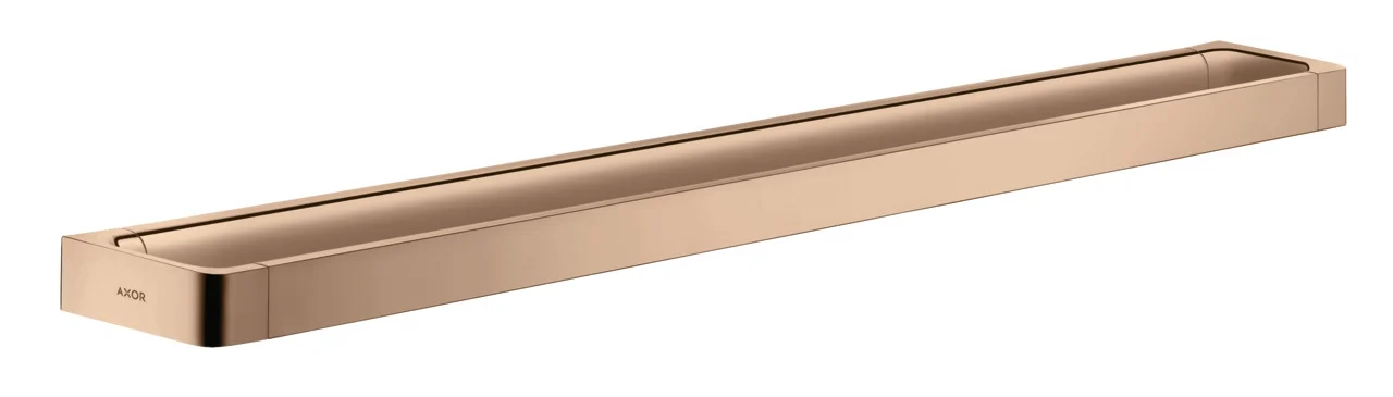 Hansgrohe AXOR Universal Softsquare Badetuchhalter, Polished Red Gold, Länge 894 mm, Bohrabstand 800 mm