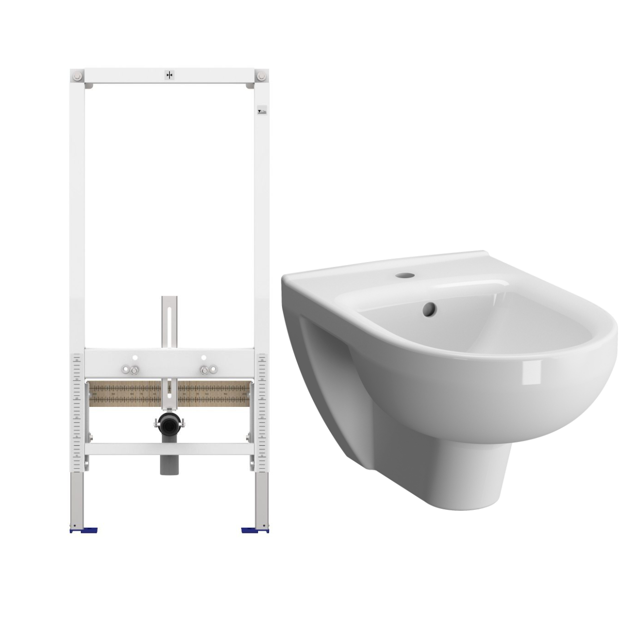 Set Bidet und Bidet-Vorwandelement Set Bidet und Bidet-Vorwandelement