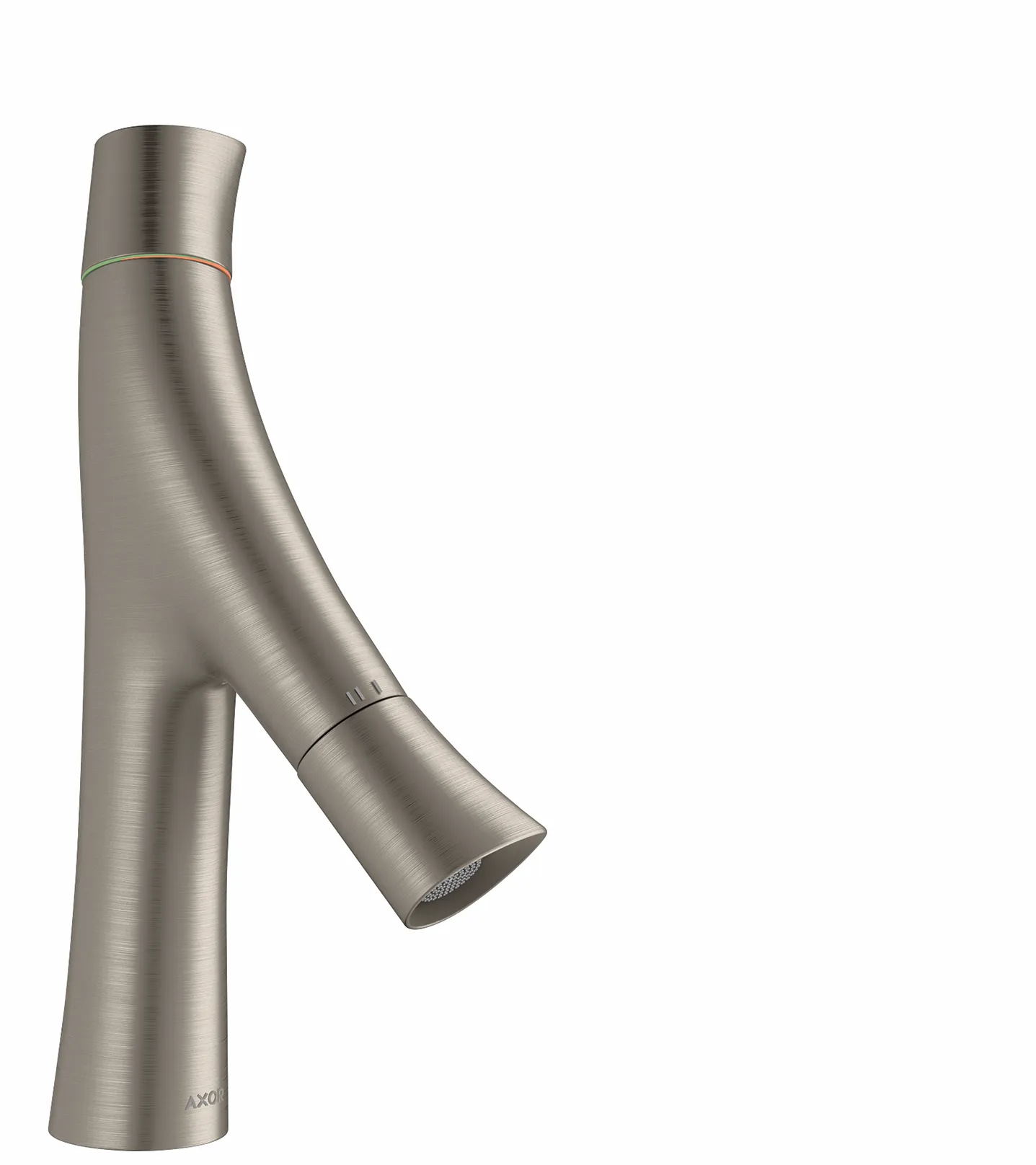 Hansgrohe AXOR Starck Organic 12011XXX - 2-Griff Waschtischmischer, Edelstahl Optic, ComfortZone 80, Ausladung 116 mm, Auslaufhöhe 83 mm