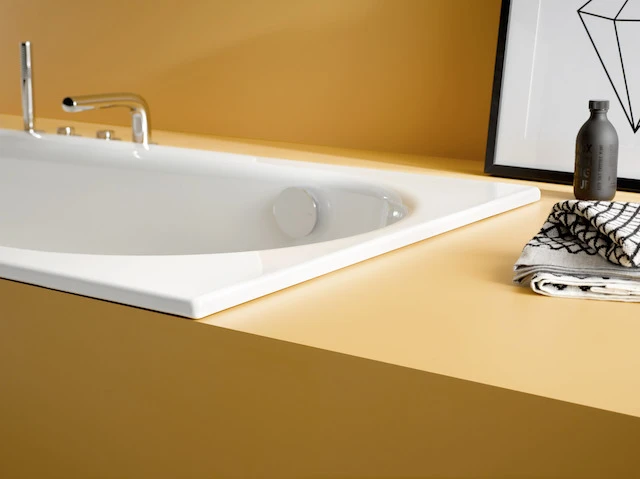 Bette Badewanne mit seitlichem Überlauf „BetteComodo“ rechteck 190 × 90 cm in Curry, mit seitlichem Überlauf Bette Badewanne mit seitlichem Überlauf „BetteComodo“ rechteck 190 × 90 cm in Curry, mit seitlichem Überlauf