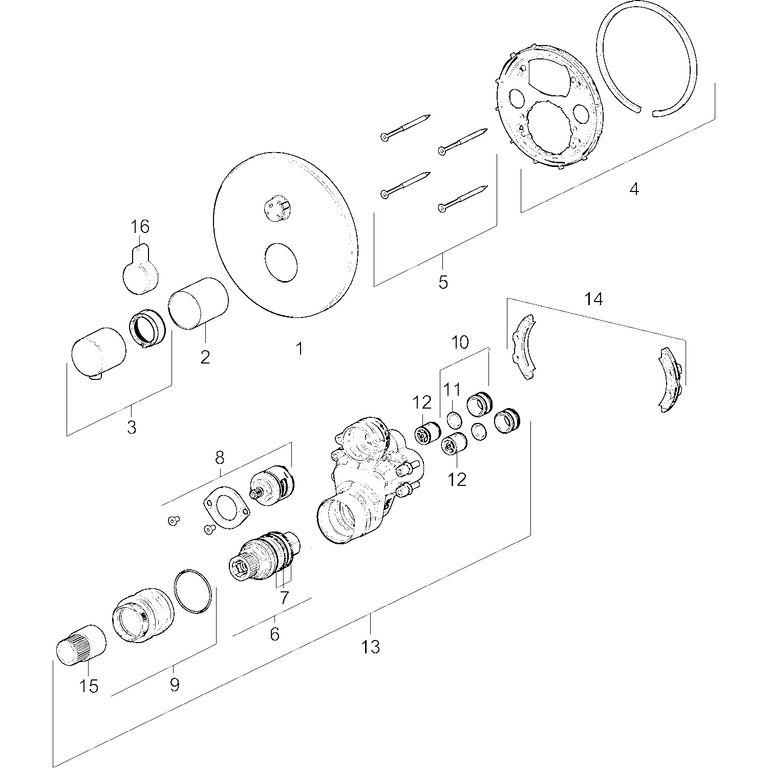 HansaVAROX Wannen- und Brausearmatur Fertigmontageset für Wanne/Brause HansaVAROX PRO 4058 Rosette rund Chrom HansaVAROX Wannen- und Brausearmatur Fertigmontageset für Wanne/Brause HansaVAROX PRO 4058 Rosette rund Chrom