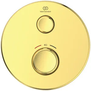 Brausethermostat Unterputz Ceratherm Navigo 1 Verbraucher Rund Brushed Gold Brausethermostat Unterputz Ceratherm Navigo 1 Verbraucher Rund Brushed Gold