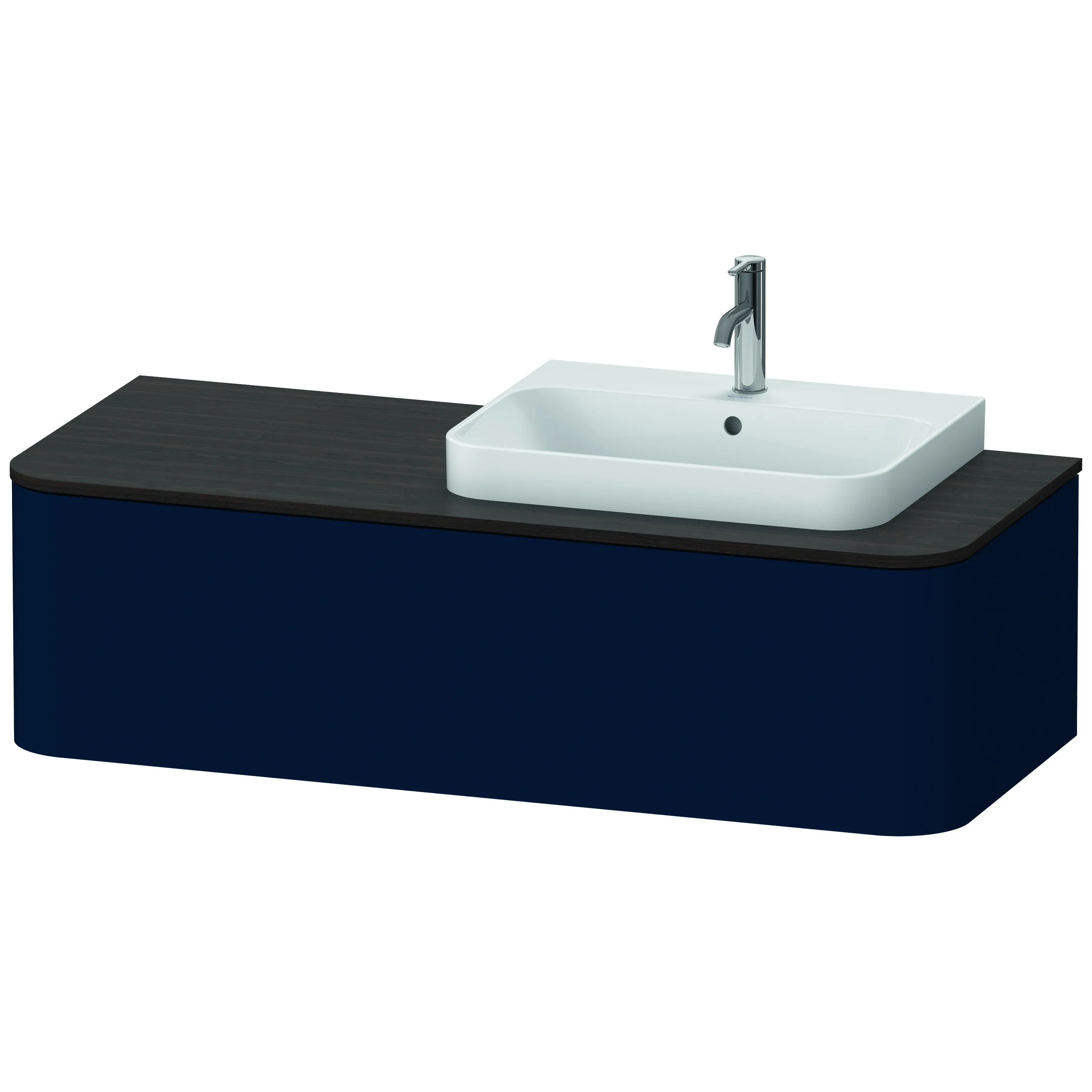 Duravit Waschtischunterschrank wandhängend „Happy D.2 Plus“ Nachtblau Seidenmatt Duravit Waschtischunterschrank wandhängend „Happy D.2 Plus“ Nachtblau Seidenmatt