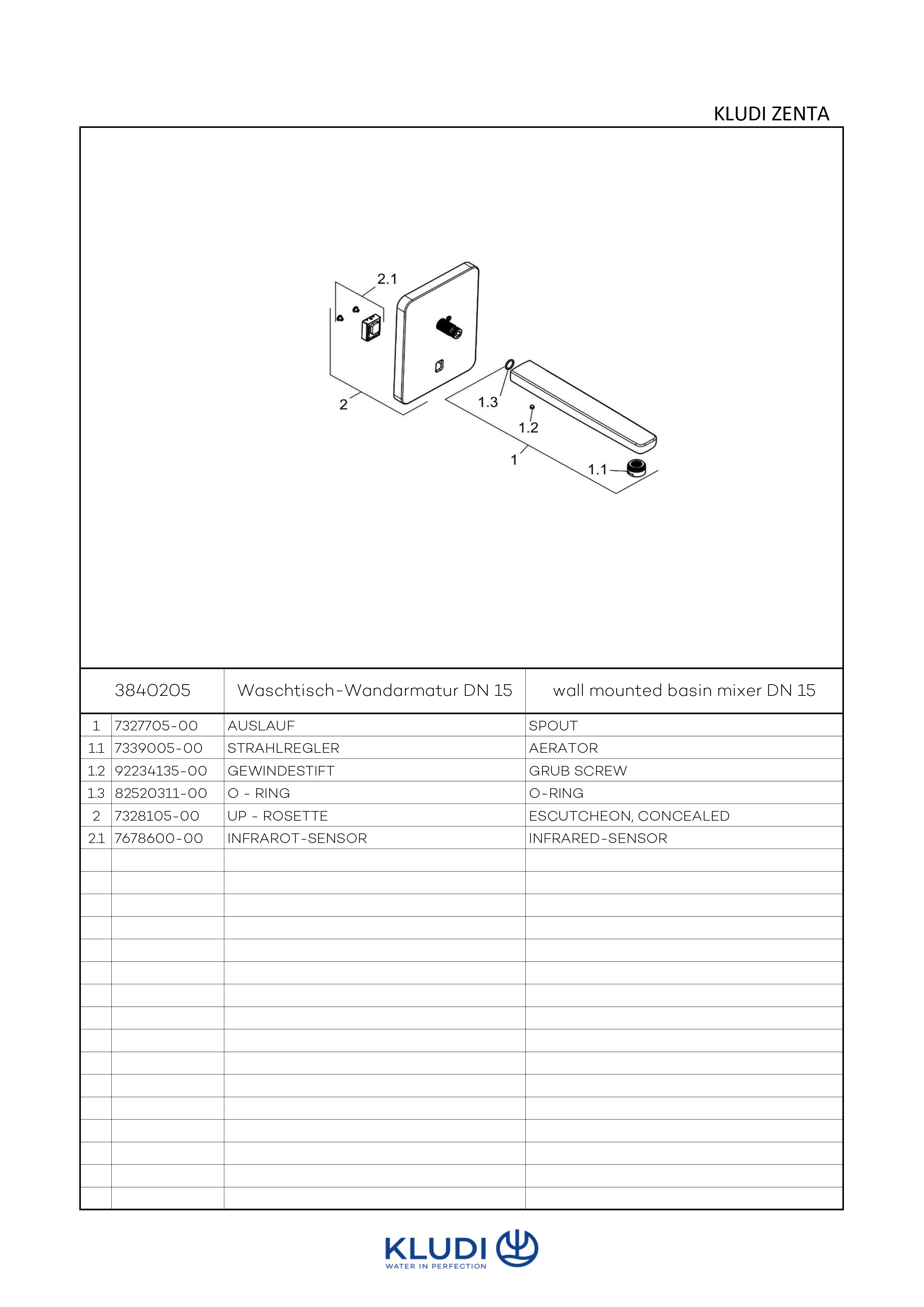 ZENTAE UPWandarmatur, Eckig ohne Mischhebel, 240mm Auslauf chrom ZENTAE UPWandarmatur, Eckig ohne Mischhebel, 240mm Auslauf chrom