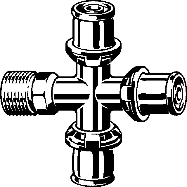 Viega „Sanfix P“ Kreuzstück 16 mm Viega „Sanfix P“ Kreuzstück 16 mm