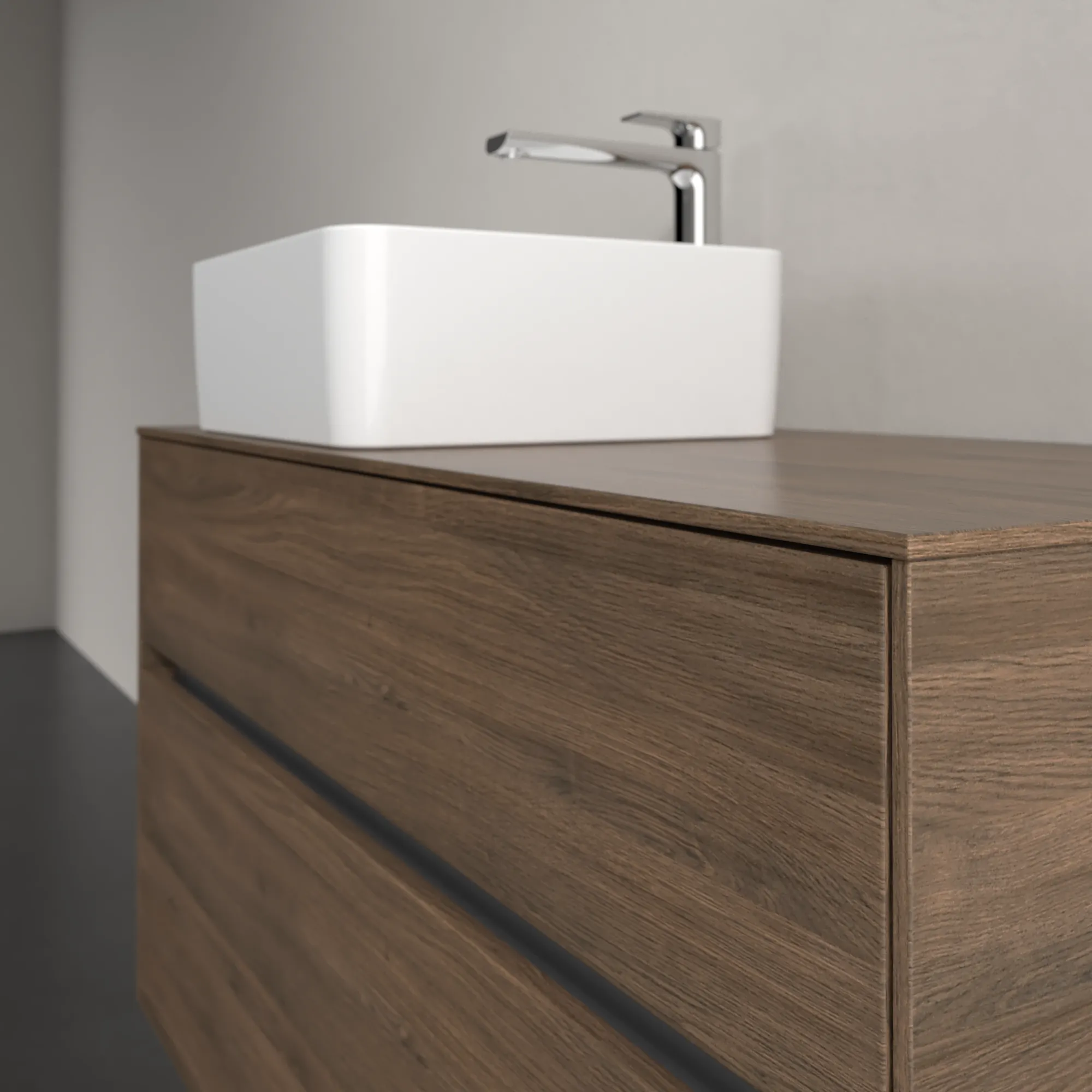 Villeroy & Boch Waschbeckenunterschrank Collaro C039B0 Arizona Oak, 1000x548x500 mm, mit Beleuchtung und SoftClosing, Eckig Villeroy & Boch Waschbeckenunterschrank Collaro C039B0 Arizona Oak, 1000x548x500 mm, mit Beleuchtung und SoftClosing, Eckig
