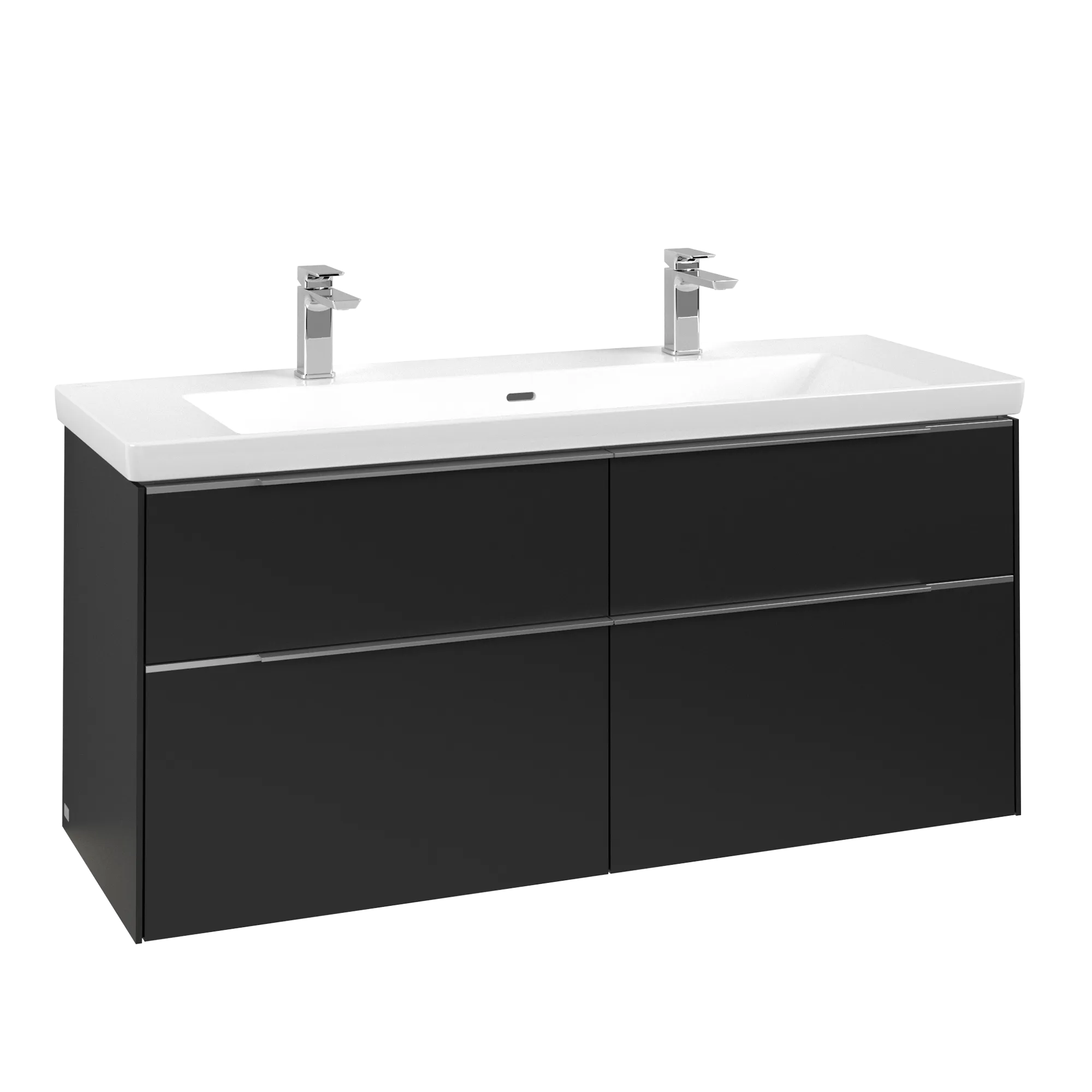 Villeroy & Boch Subway 3.0 Waschbeckenunterschrank C602L0, 1272x576x478 mm, Volcano Black
