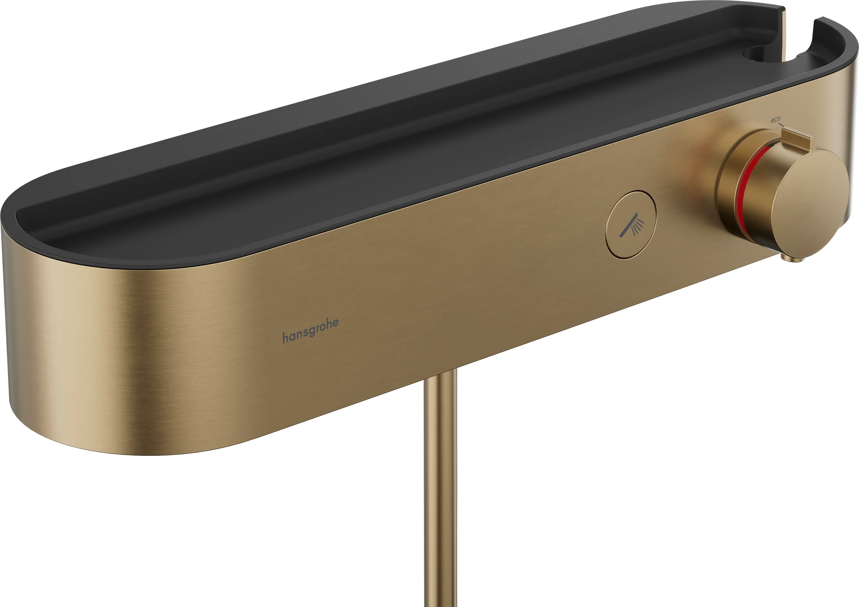 Hansgrohe ShowerTablet Select Brausethermostat 400 Aufputz, Brushed Bronze, DN15, 1 Verbraucher, Temperatur- und Volumensteuerung, CoolContact, max. Durchfluss 16,3 l/min, min./max. Betriebsdruck 1/10 bar
