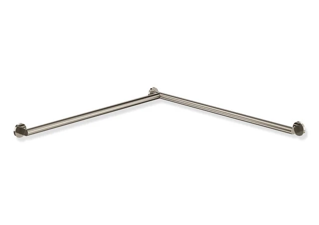 HEWI Dusch- und Wannenhandlauf System 900, PVD nickelglänzend, 32 mm Durchmesser, 947 mm Länge, links, 70 mm Tiefe HEWI Dusch- und Wannenhandlauf System 900, PVD nickelglänzend, 32 mm Durchmesser, 947 mm Länge, links, 70 mm Tiefe