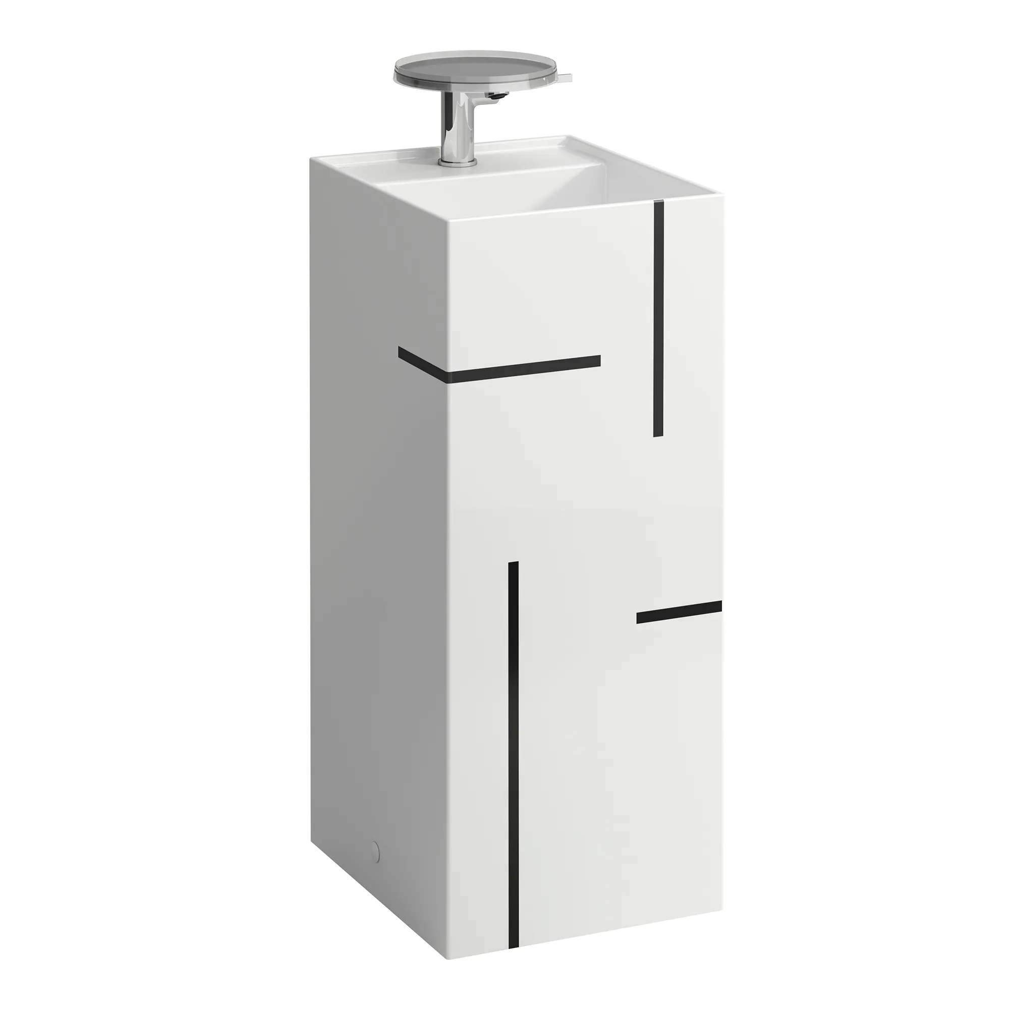 Waschtisch freistehend Kartell • 435x375x900 1 Hahnloch ohne Überlauf weiß