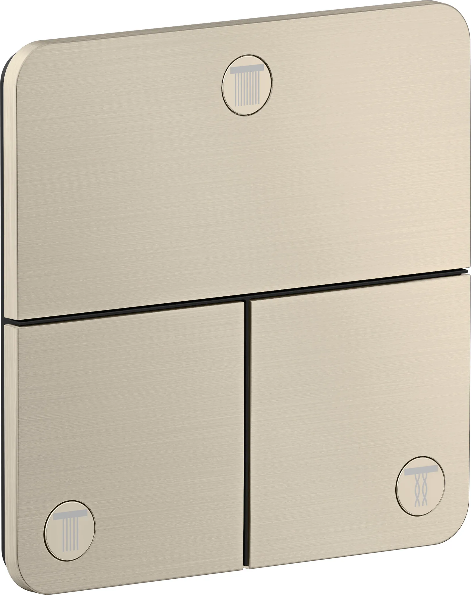 AXOR ShowerSelect ID Ventil Unterputz softsquare für 3 Verbraucher Chrom