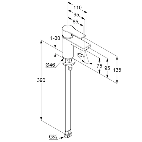 ZENTA SL WaschtischEHM 75mm 3,8,0 l EcoPlus o. Ablaufgarnitur chrom ZENTA SL WaschtischEHM 75mm 3,8,0 l EcoPlus o. Ablaufgarnitur chrom