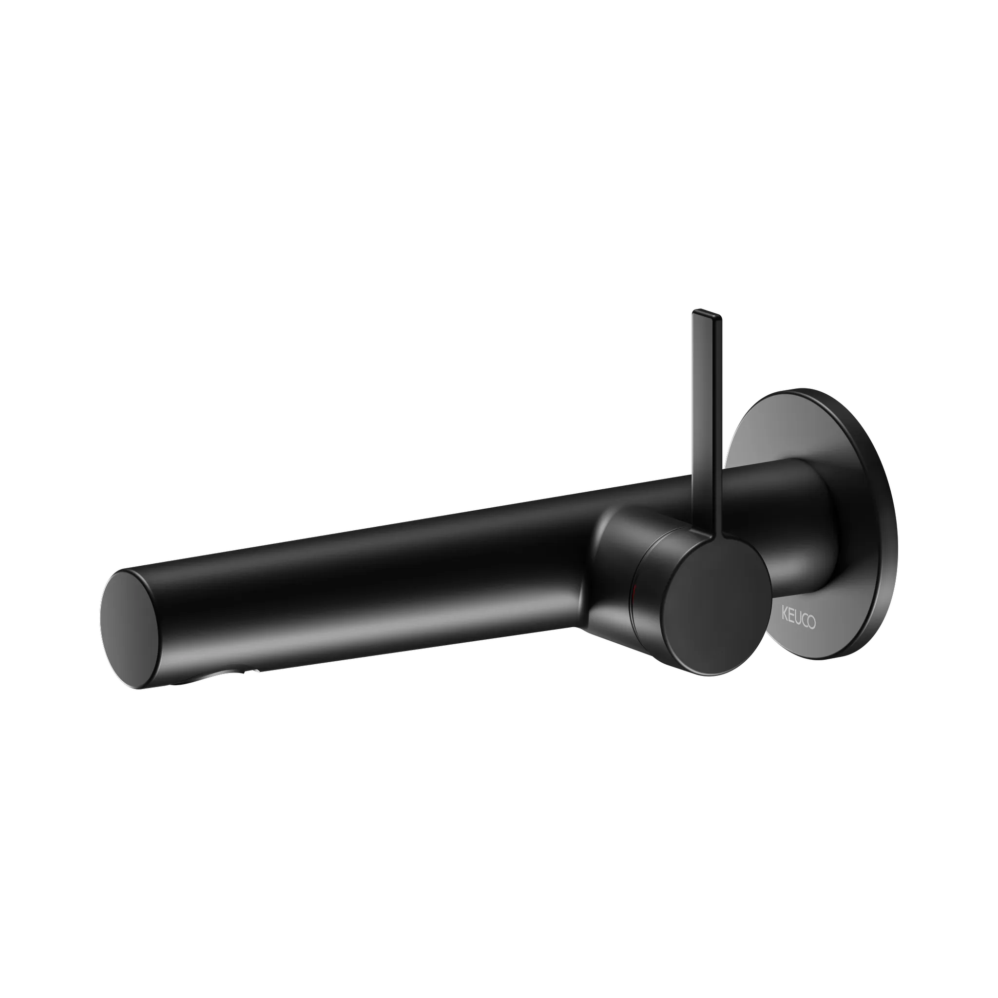 IXMO 59516371101 Einhebel-Waschtischmischer UP Wandmontage, rund Ausladung 219 mm schwarz