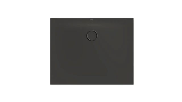 Bette rechteck Duschwanne „BetteFloor Side“ 1000 × 800 mm mit BetteAntirutsch Pro, ohne Oberflächenveredelung, mit Minimum-Wannenträger, in Anthracite