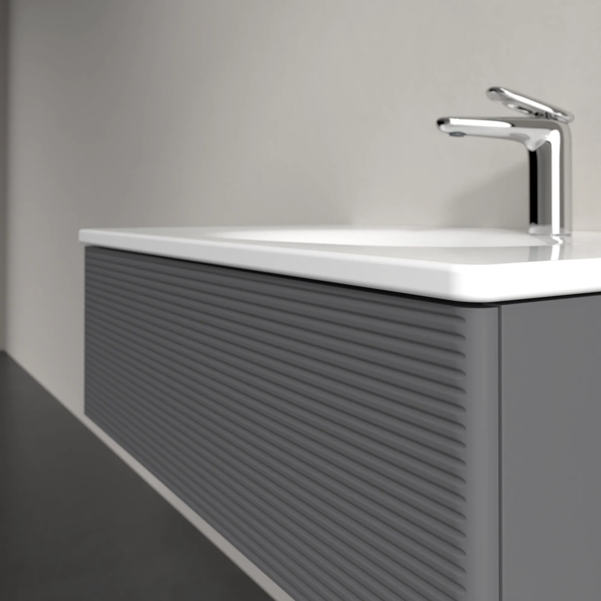 Villeroy & Boch Antao Unterschrank für Waschbecken, anthrazit