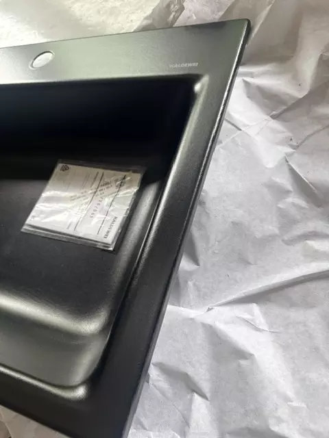 Kaldewei Doppelwaschtisch „Puro“ mit Perl-Effekt, mit HLB, in schwarz matt 1200 × 460 mm 907107283676 B-Ware, Sonderangebot