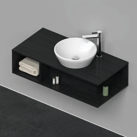 Duravit Waschtischunterschrank wandhängend „D-Neo“ 100 × 26 × 48 cm Eiche Schwarz Duravit Waschtischunterschrank wandhängend „D-Neo“ 100 × 26 × 48 cm Eiche Schwarz