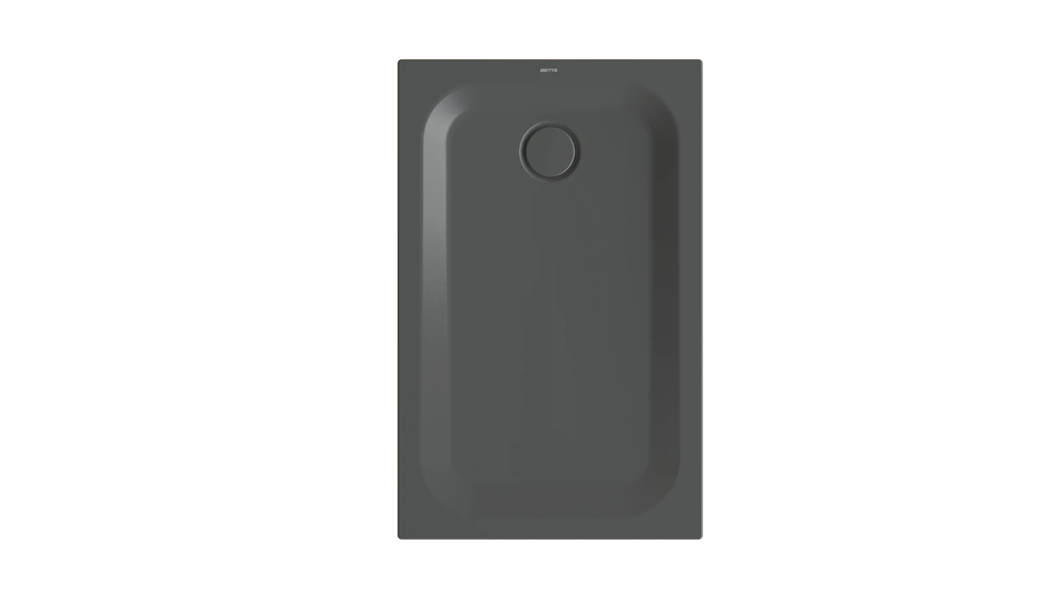Bette rechteck Duschwanne „BetteUltra“ 1100 × 700 mm ohne Oberflächenbeschichtung, mit BetteGlasur Plus, ohne Wannenträger, in Slate