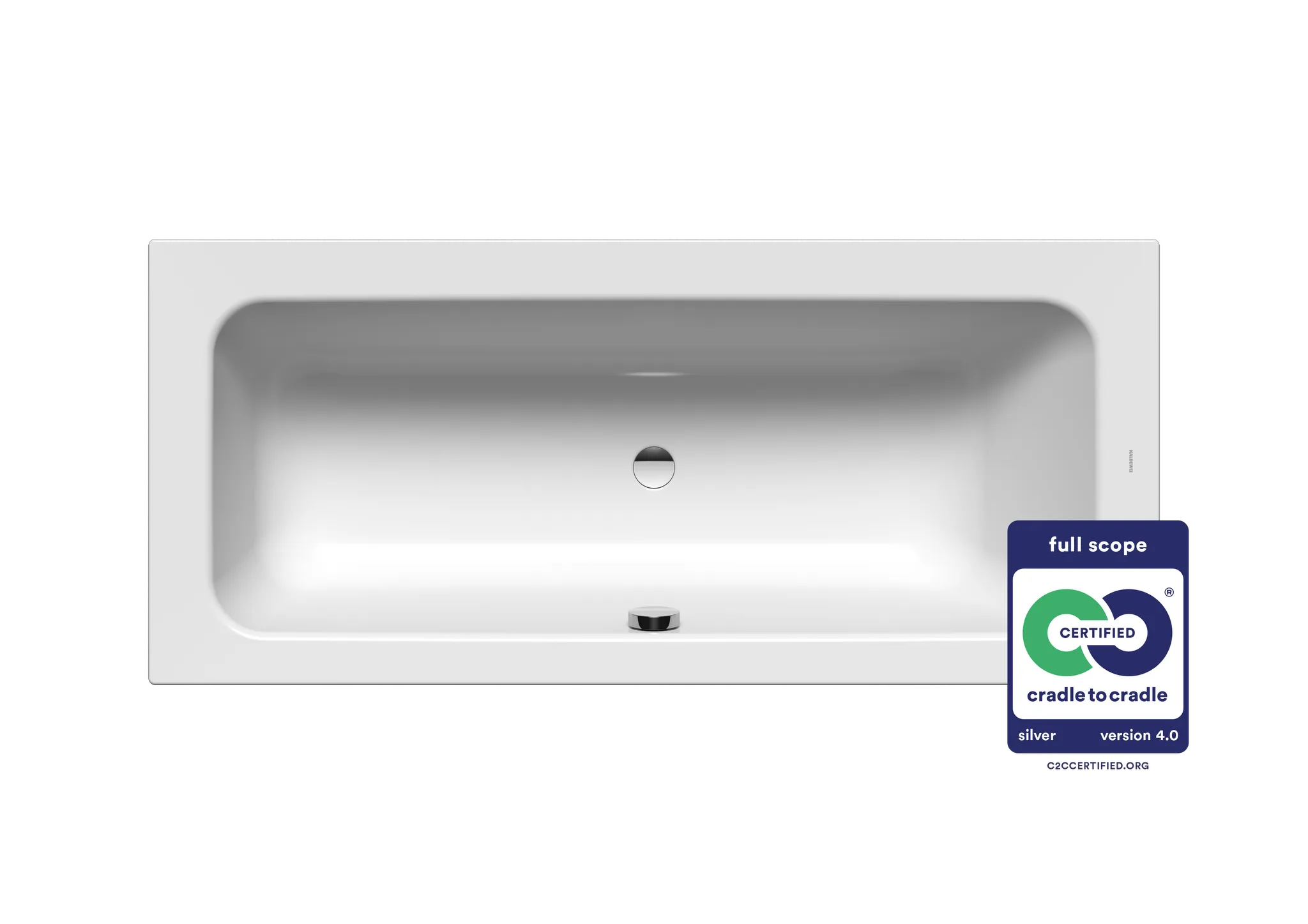Kaldewei Badewanne „Puro Set Wide“ rechteck 170 × 75 cm, ohne Grifflochbohrungen, links in alpinweiß