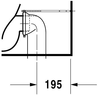 Stand-WC Kombi Starck 3 655 mm Tiefspüler,f.SPK,Abg.Vario,weiß,HYG