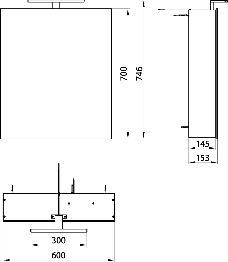 emco Spiegelschrank „mee“ 60 × 74,6 × 15,3 cm