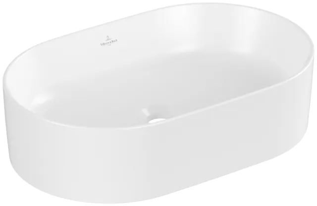 Villeroy & Boch Aufsatzwaschtisch „Collaro“ 560 × 360 × 145 mm in Stone White, mit CeramicPlus Villeroy & Boch Aufsatzwaschtisch „Collaro“ 560 × 360 × 145 mm in Stone White, mit CeramicPlus