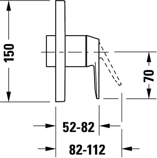 Duravit Einhand-Unterputz-Armatur „Manhattan“ in Schwarz (matt) Duravit Einhand-Unterputz-Armatur „Manhattan“ in Schwarz (matt)