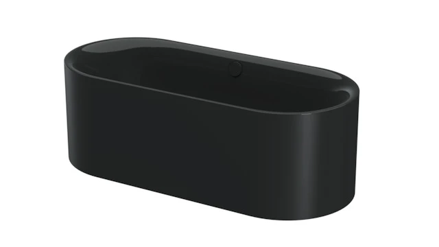 Bette oval Badewanne „BetteLux Oval Silhouette“ 170 × 75 cm in Schwarz