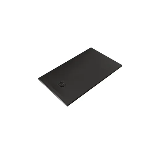 TERRA Duschwanne 80 x 140 H3 cm Abflussabdeckung inkl. Mattschwarz