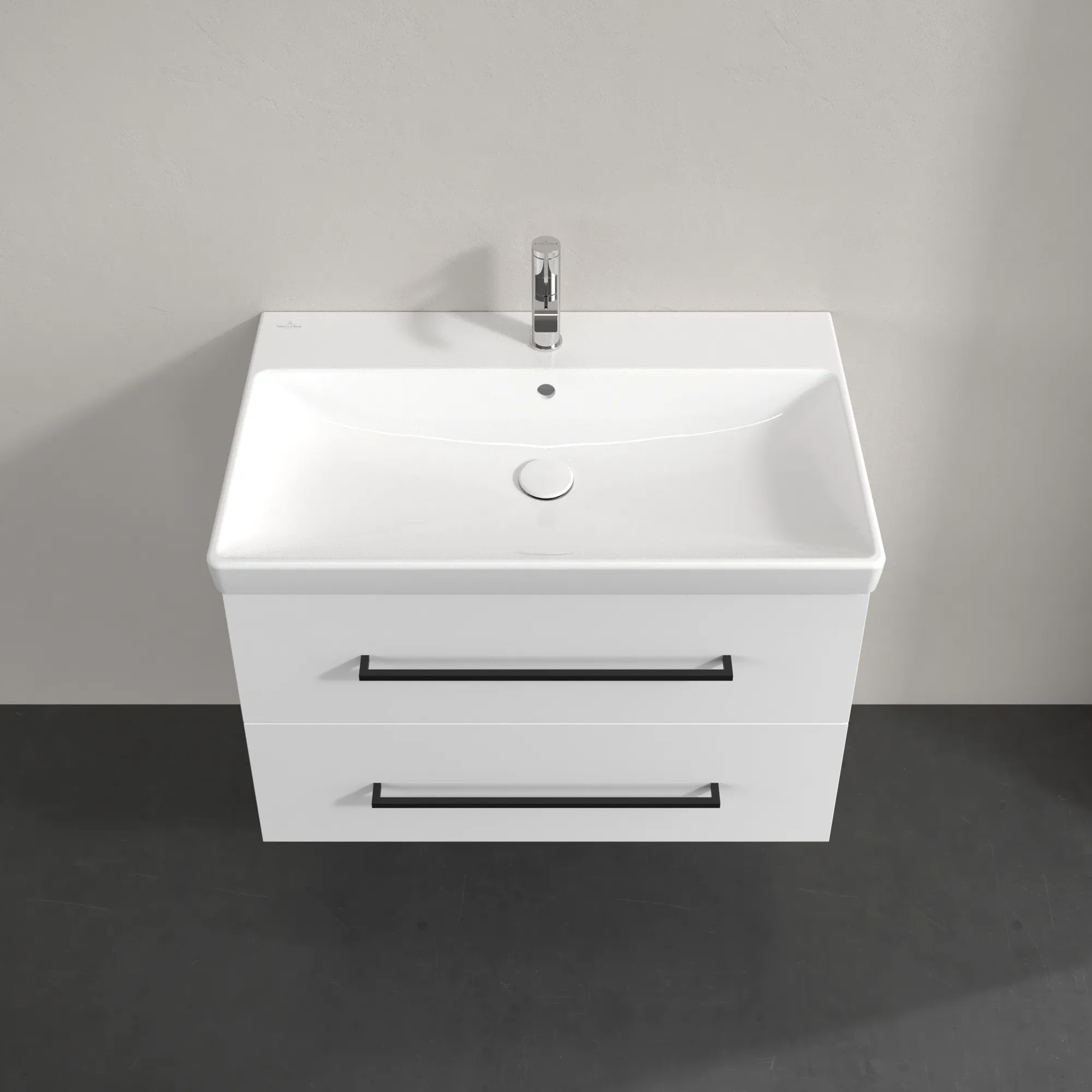 Villeroy & Boch Waschtischunterschrank „Avento“ für Schrankwaschtisch 780 × 514 × 452 mm Brilliant White, Soft Closing