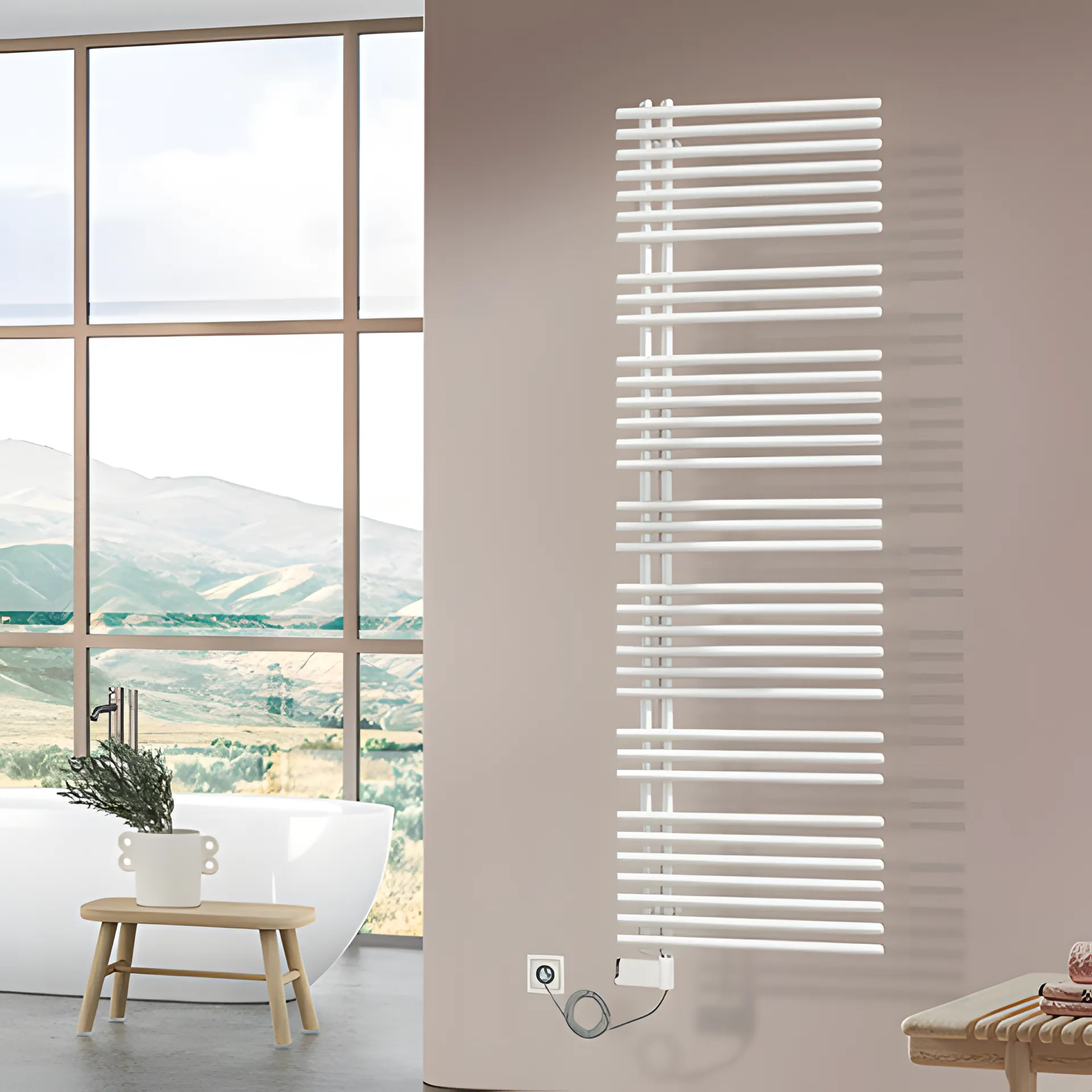 BEMM Design-Elektroheizkörper „Asymo NOW EK“ 50 × 83,1 cm in Weiß (RAL 9016)