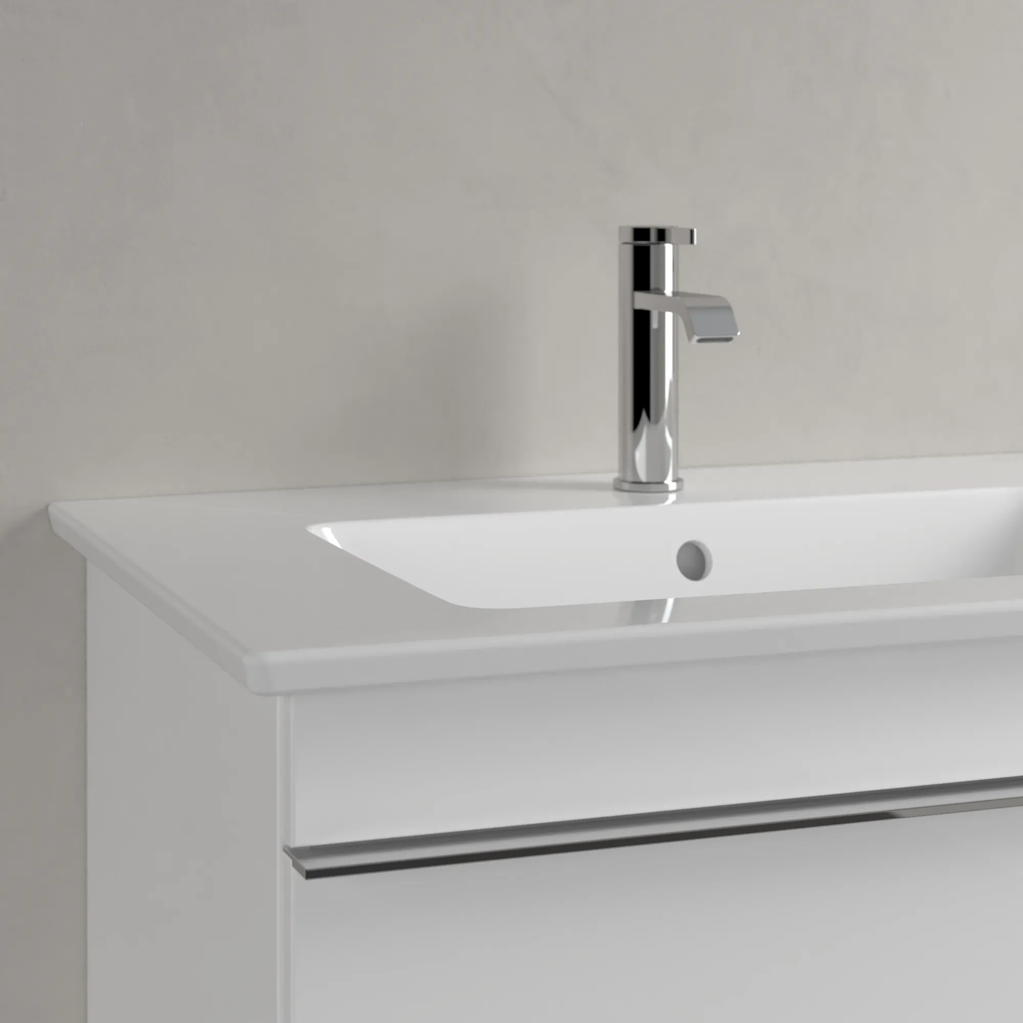 Villeroy & Boch Doppelwaschtisch „Venticello“ 1300 × 500 × 170 mm, für Becken mittig, mit Hahnlochbohrung, Hahnlochposition links und rechts in Weiß Alpin Villeroy & Boch Doppelwaschtisch „Venticello“ 1300 × 500 × 170 mm, für Becken mittig, mit Hahnlochbohrung, Hahnlochposition links und rechts in Weiß Alpin