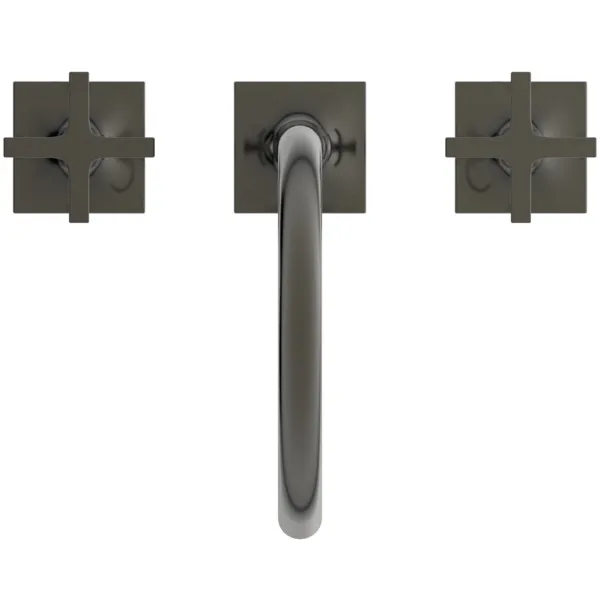 Waschtischarmatur Joy Neo ohne Ablaufgarnitur Ausladung 168mm Kreuzgriffe Magnetic Grey Waschtischarmatur Joy Neo ohne Ablaufgarnitur Ausladung 168mm Kreuzgriffe Magnetic Grey