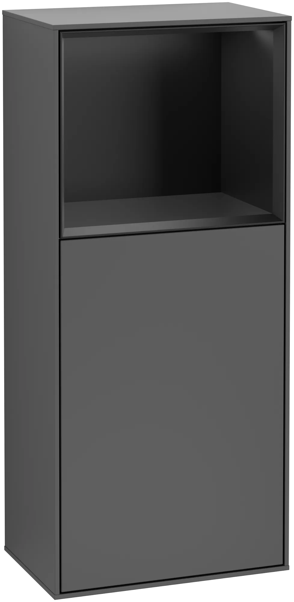 Villeroy & Boch Seitenschrank „Finion“ 41,8 × 93,6 cm 1 Tür, Anschlag links, mit Regalelement-Beleuchtung Anschlag links Villeroy & Boch Seitenschrank „Finion“ 41,8 × 93,6 cm 1 Tür, Anschlag links, mit Regalelement-Beleuchtung Anschlag links