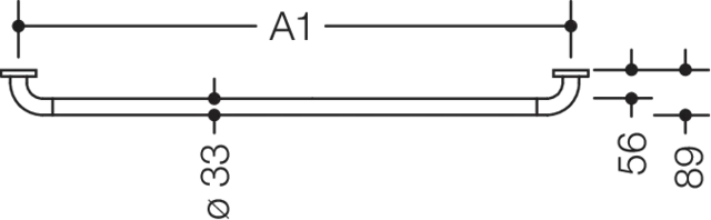 HEWI Haltegriff „Serie 801“ in Anthrazitgrau HEWI Haltegriff „Serie 801“ in Anthrazitgrau