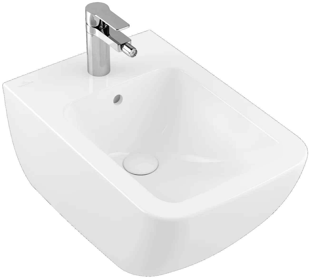 Villeroy & Boch Bidet „Venticello“ mit Überlauf, mit Hahnlochbohrung, Befestigung verdeckt, mit Hahnlochbohrung, Hahnlochposition mittig 375 × 560 × 285 mm in Weiß Alpin Villeroy & Boch Bidet „Venticello“ mit Überlauf, mit Hahnlochbohrung, Befestigung verdeckt, mit Hahnlochbohrung, Hahnlochposition mittig 375 × 560 × 285 mm in Weiß Alpin