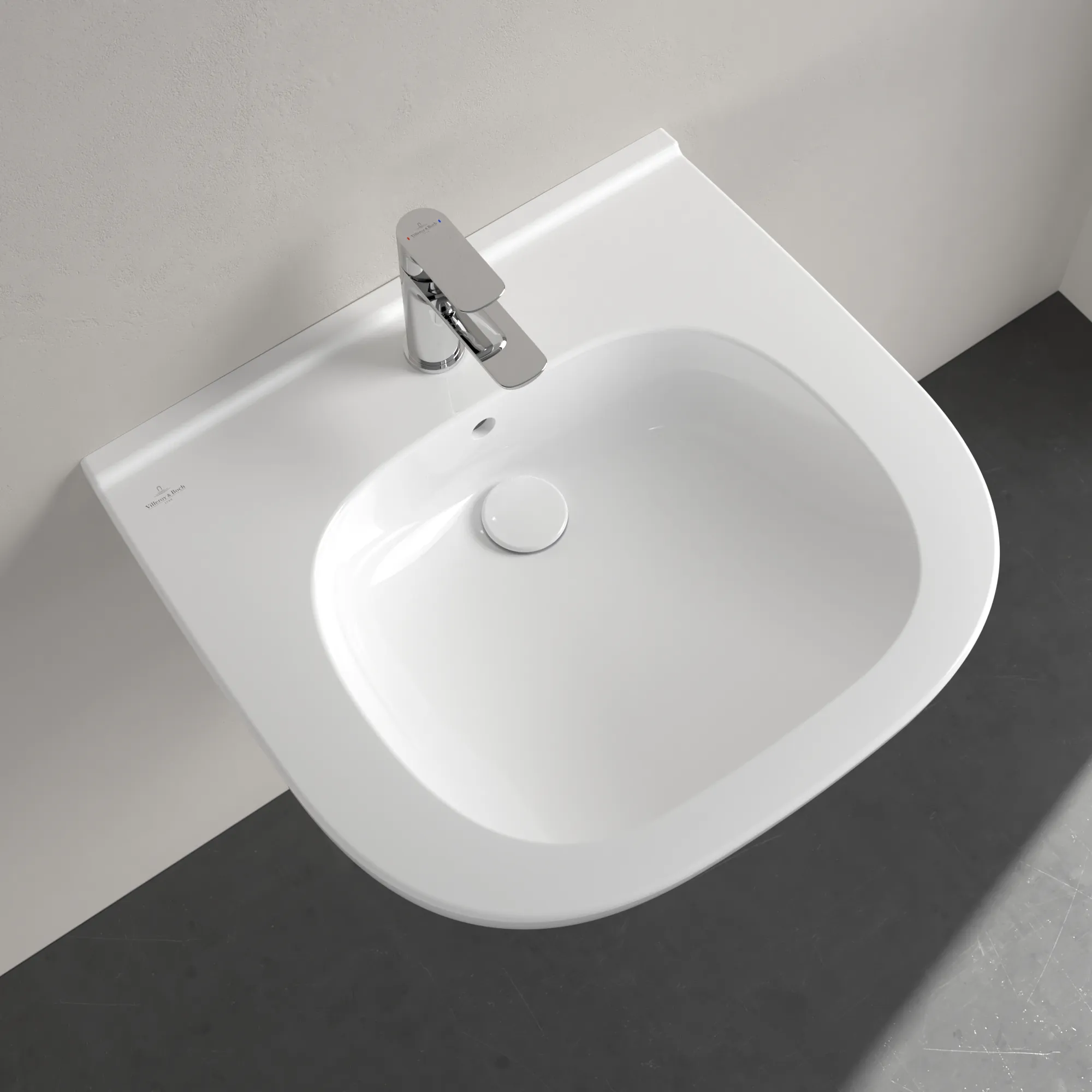 Villeroy & Boch Wandwaschtisch „ViCare“ 600 × 550 × 195 mm, mit Hahnlochbohrung