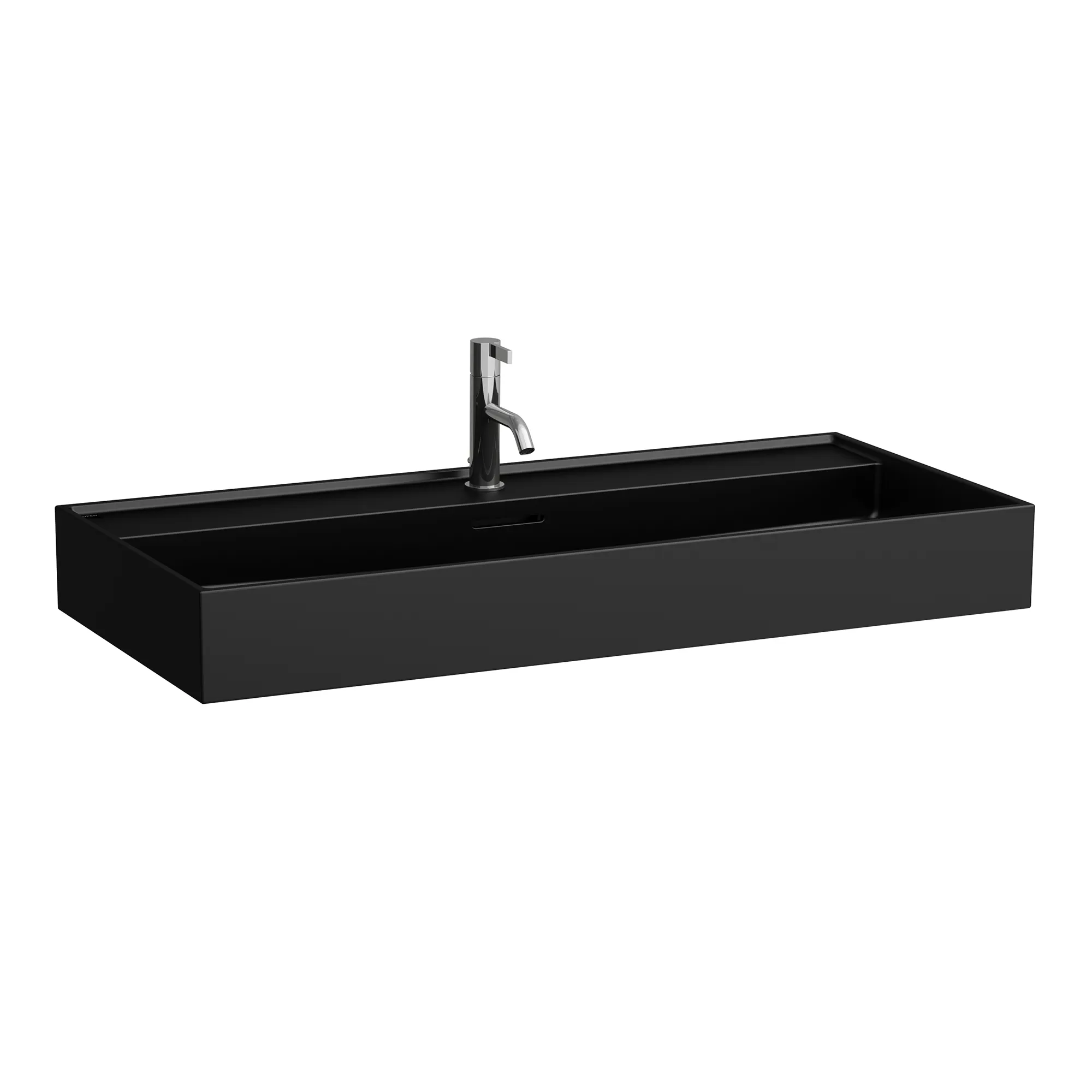 Laufen Waschtisch Kartell Laufen 460x1000x145 3 Hahnlöcher mit Überlauf Standardablauf schwarz matt Laufen Waschtisch Kartell Laufen 460x1000x145 3 Hahnlöcher mit Überlauf Standardablauf schwarz matt
