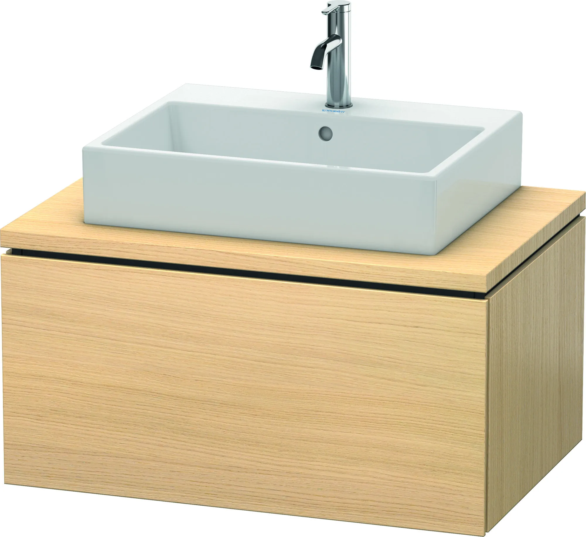 Duravit Waschtischunterschrank wandhängend „L-Cube“ 82 × 40 × 54,7 cm Mediterrane Eiche