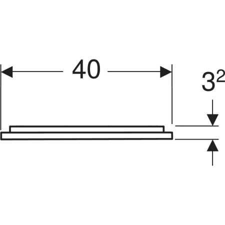Geberit Spiegel „Option“ 40 × 70 cm, rechteckig in Aluminium eloxiert