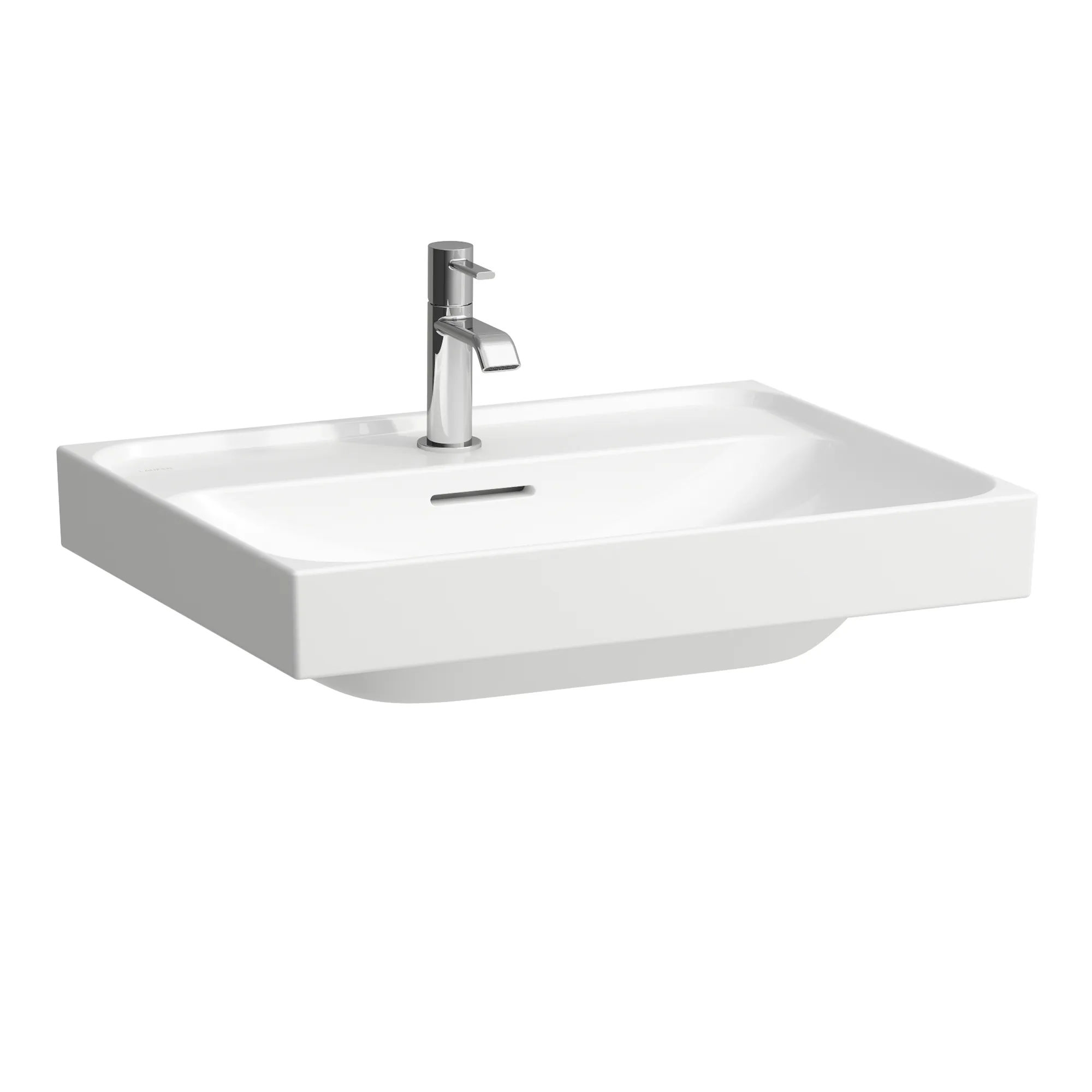 Laufen Aufsatzwaschtisch MEDA, 460x600x160 mm, 1 Hahnloch mit Überlauf, weiß LCC Laufen Aufsatzwaschtisch MEDA, 460x600x160 mm, 1 Hahnloch mit Überlauf, weiß LCC