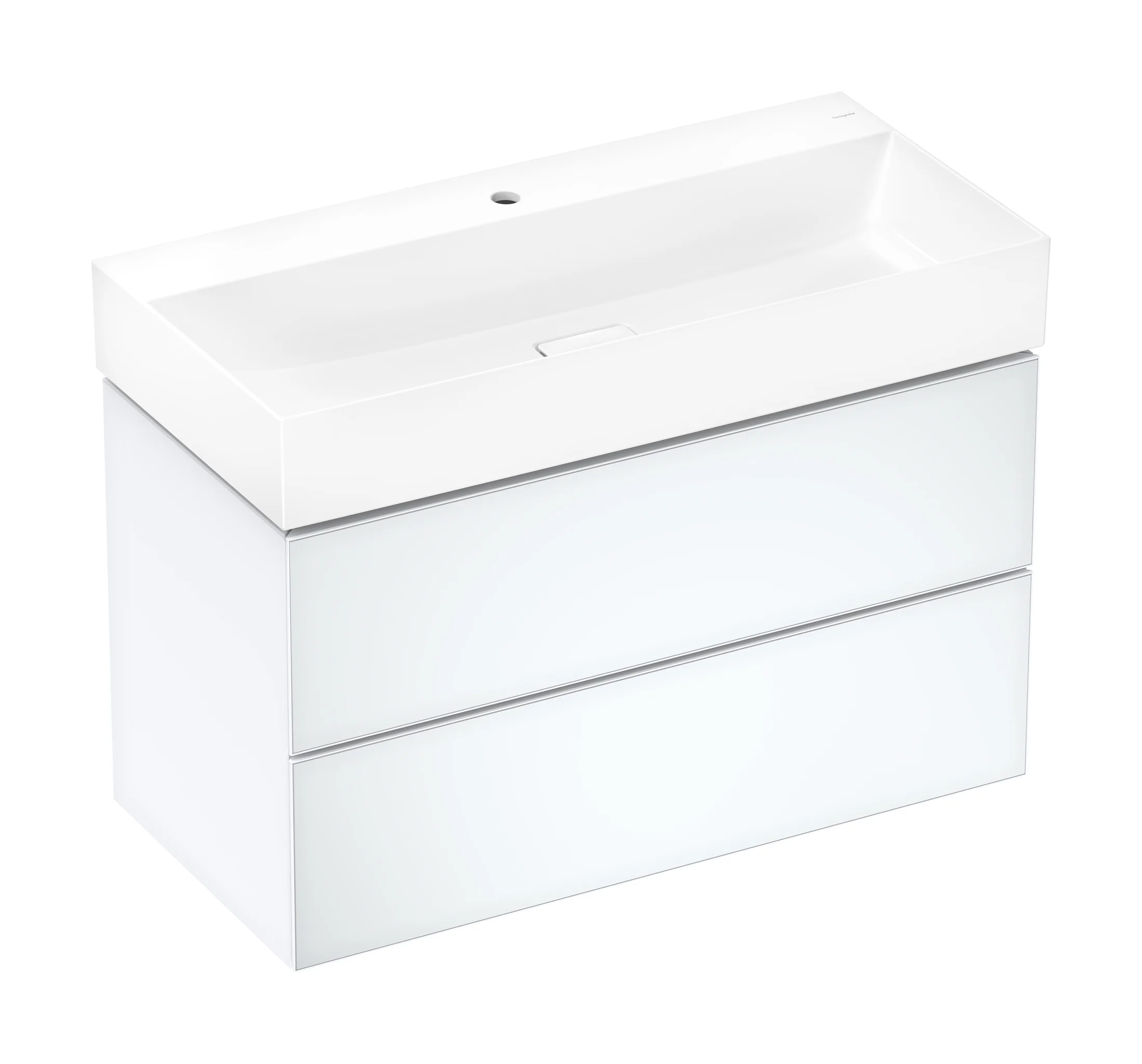 Hansgrohe Xevolos E Waschtisch, Keramik, weiß, 1000x480 mm, 140 mm Höhe, wandhängend, ohne Überlauf, SmartClean Glasur