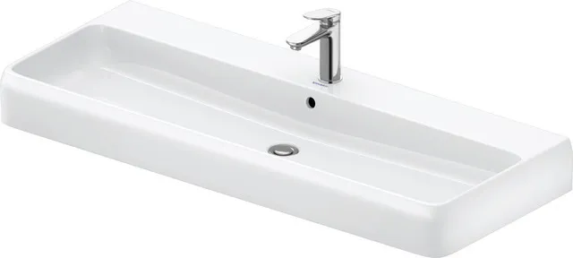 Wandwaschtisch Unterseite glasiert „Qatego“ 120 × 47 × 15 cm, Hahnlochposition mittig Wandwaschtisch Unterseite glasiert „Qatego“ 120 × 47 × 15 cm, Hahnlochposition mittig
