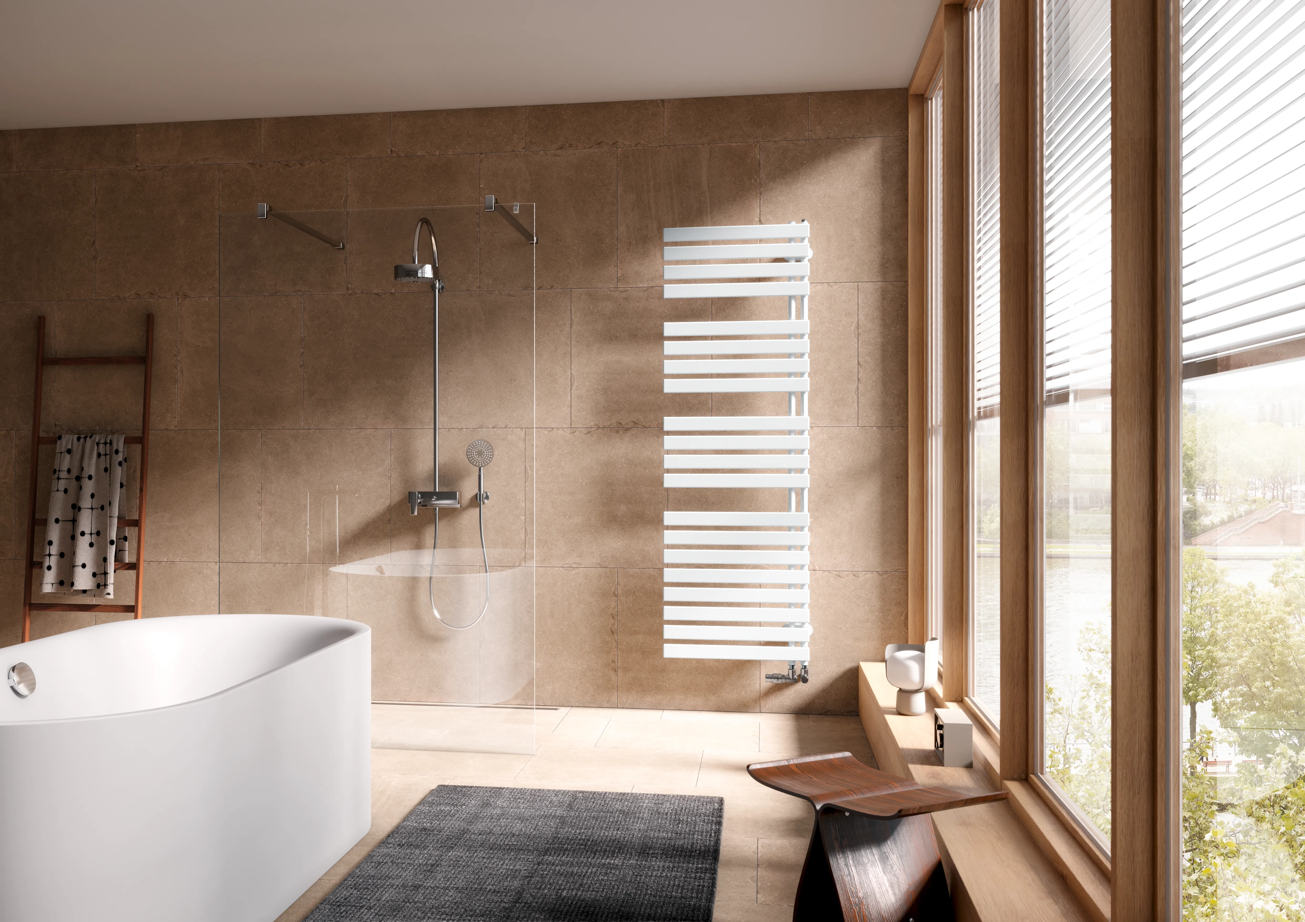 Kermi Design-Heizkörper „Credo® Half® flat“ 45 × 100 cm in Farbkonzept Kermi Design-Heizkörper „Credo® Half® flat“ 45 × 100 cm in Farbkonzept