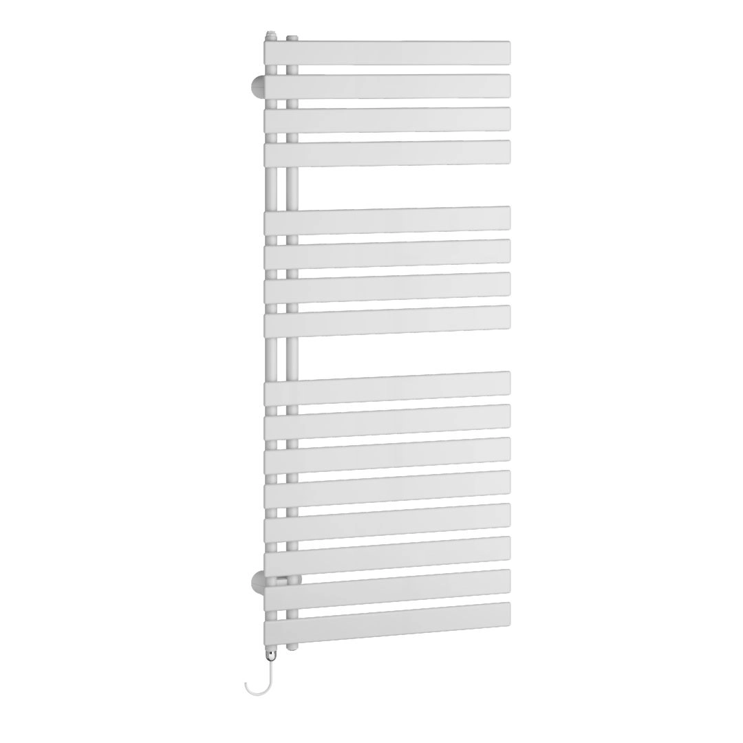 Kermi Design-Elektroheizkörper „Credo® Half® flat-E“ 45 × 100 cm in Weiß (RAL 9016)
