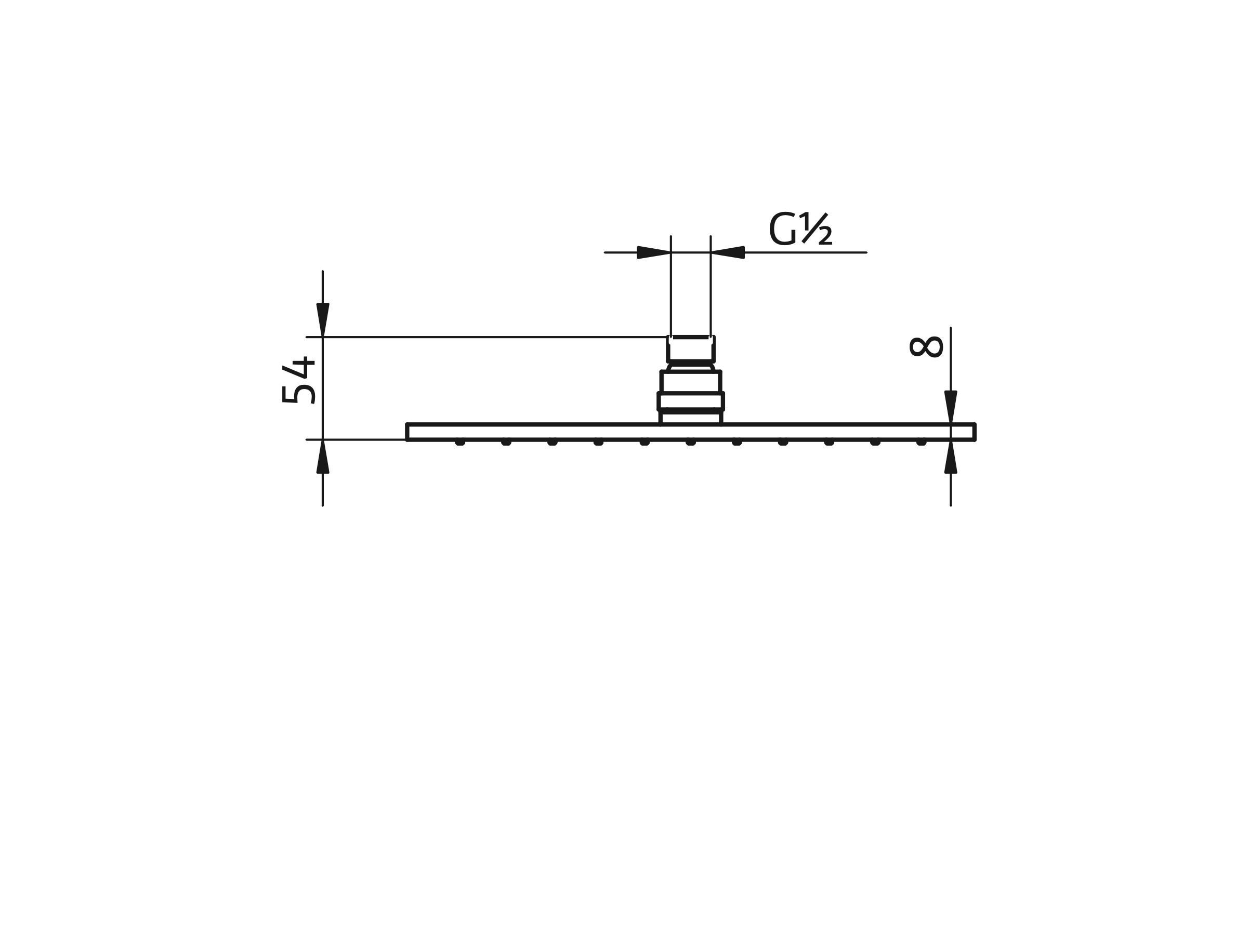 HSK Kopfbrause 30 cm in chrom HSK Kopfbrause 30 cm in chrom