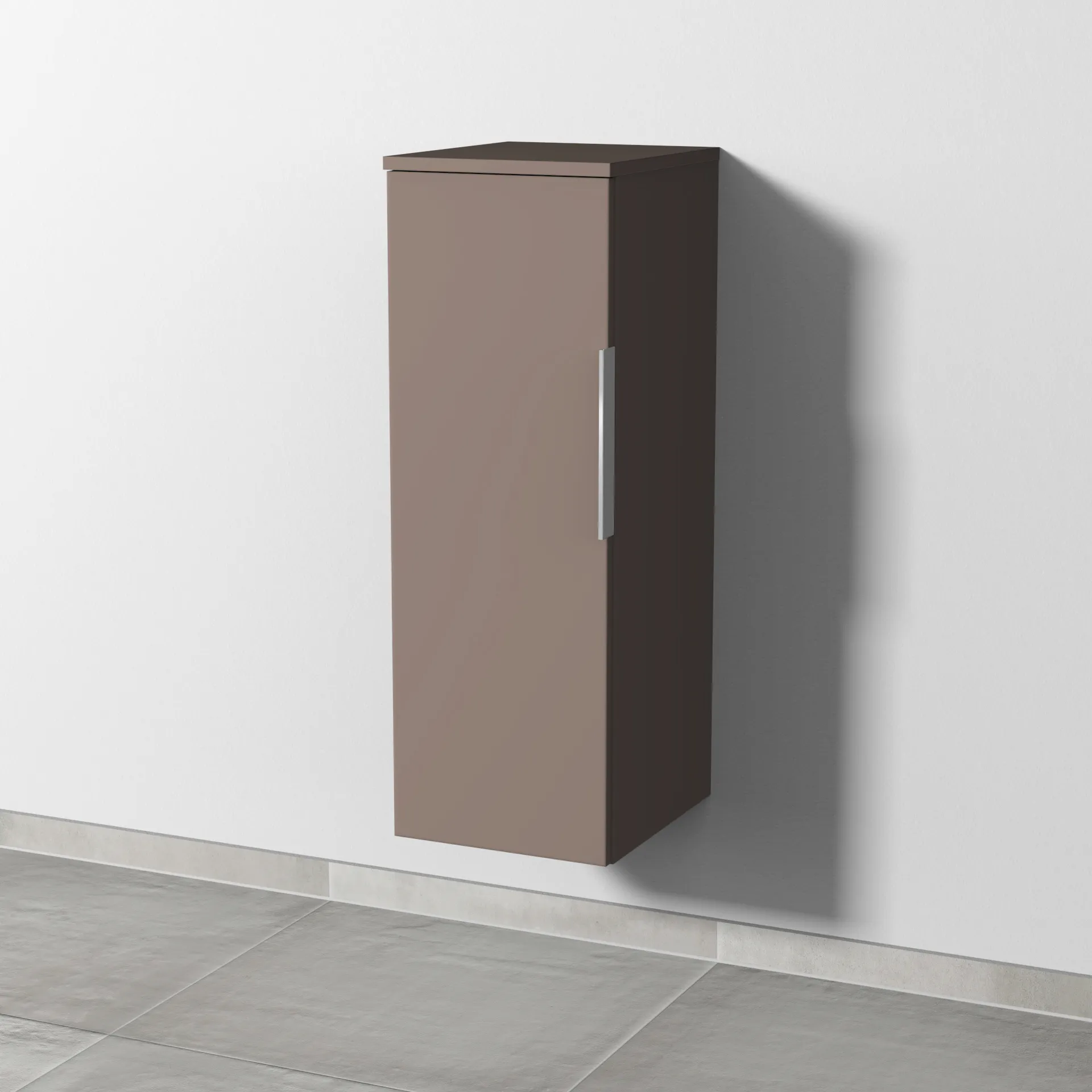 Sanipa Mittelschrank „3way“ 300 × 850 × 345 mm Anschlag links, in Taupe (matt), Anschlag links