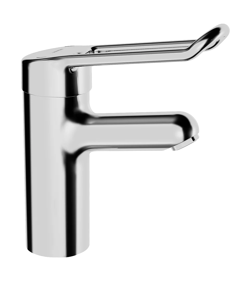 HansaMEDIPRO Waschtischarmatur Einhebelmischer HansaMEDIPRO 0162 Kupferrohr Bügelhebel lang Ausladung 120 Chrom HansaMEDIPRO Waschtischarmatur Einhebelmischer HansaMEDIPRO 0162 Kupferrohr Bügelhebel lang Ausladung 120 Chrom