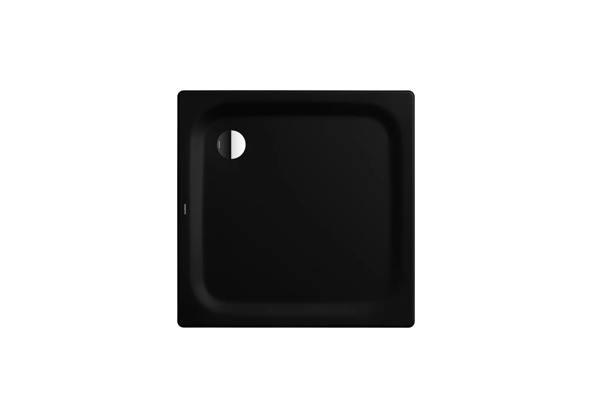 Kaldewei quadrat Duschwanne „Superplan Classic“ 90 × 90 cm ohne Oberflächenbeschichtung, mit Perl-Effekt, in schwarz matt