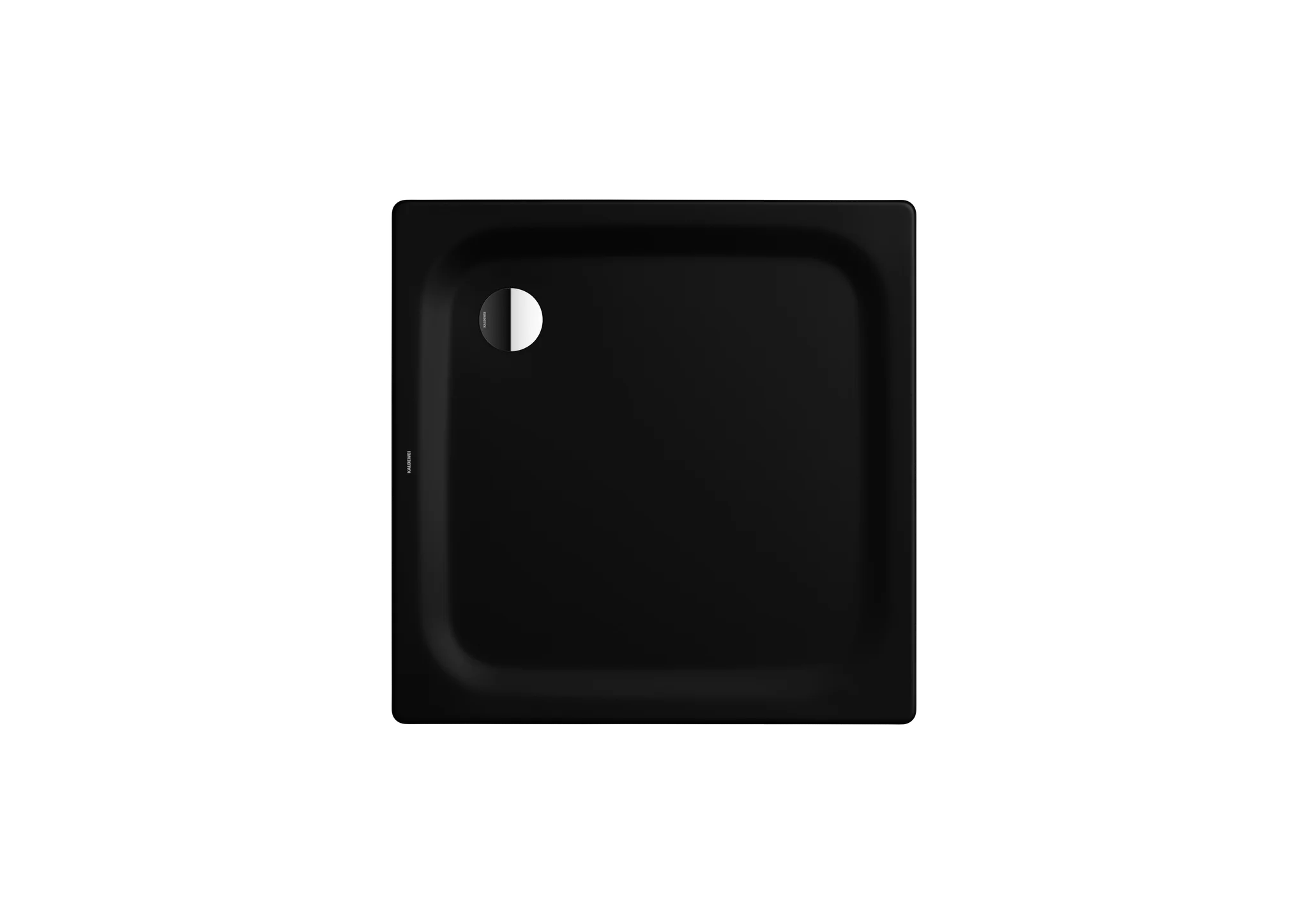 Kaldewei SUPERPLAN CLASSIC Duschfläche 800x800 mm schwarz matt Invisible Grip Eckablauf 25 mm Tiefe Kaldewei SUPERPLAN CLASSIC Duschfläche 800x800 mm schwarz matt Invisible Grip Eckablauf 25 mm Tiefe